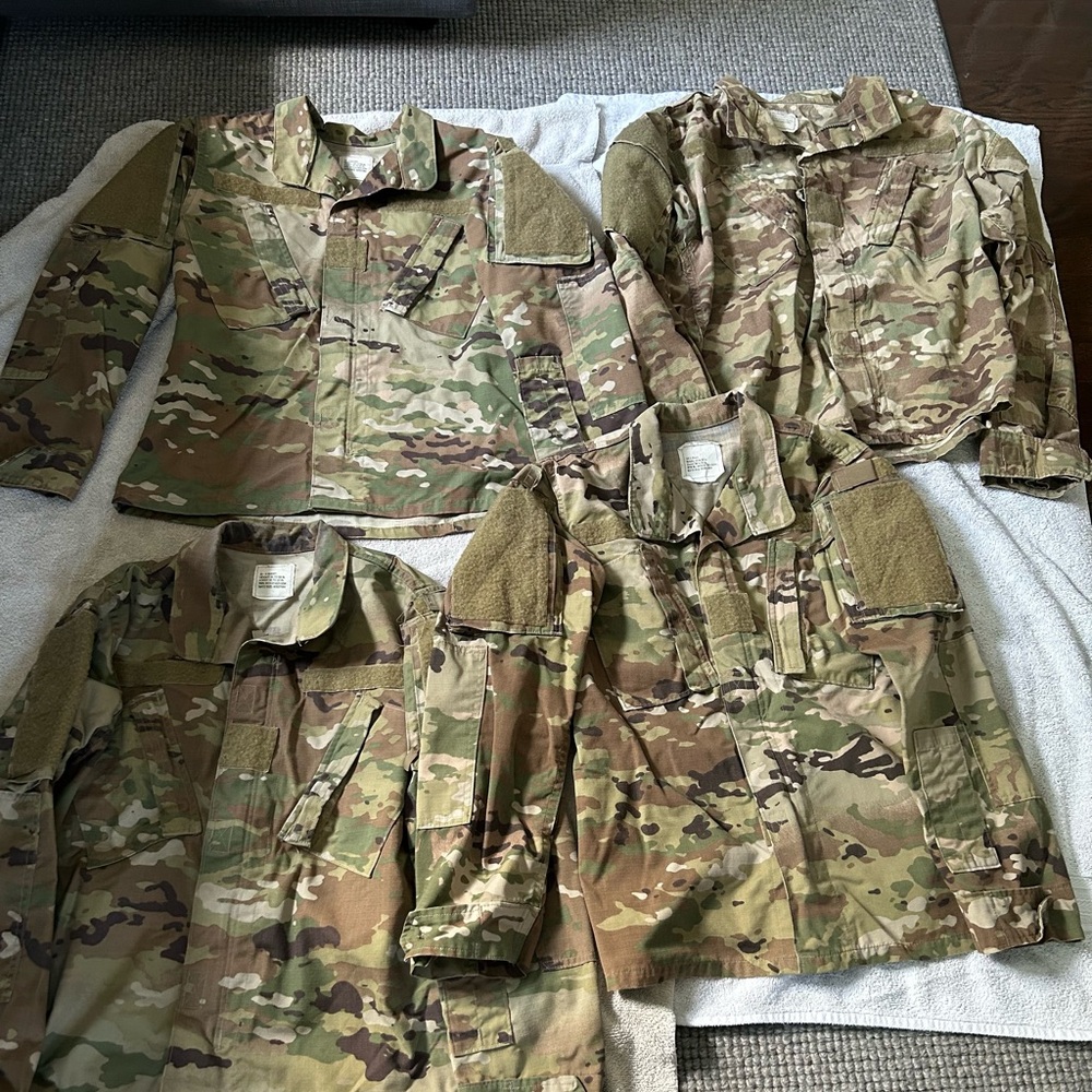 Lot of 4 Army Combat Uniform Blouses